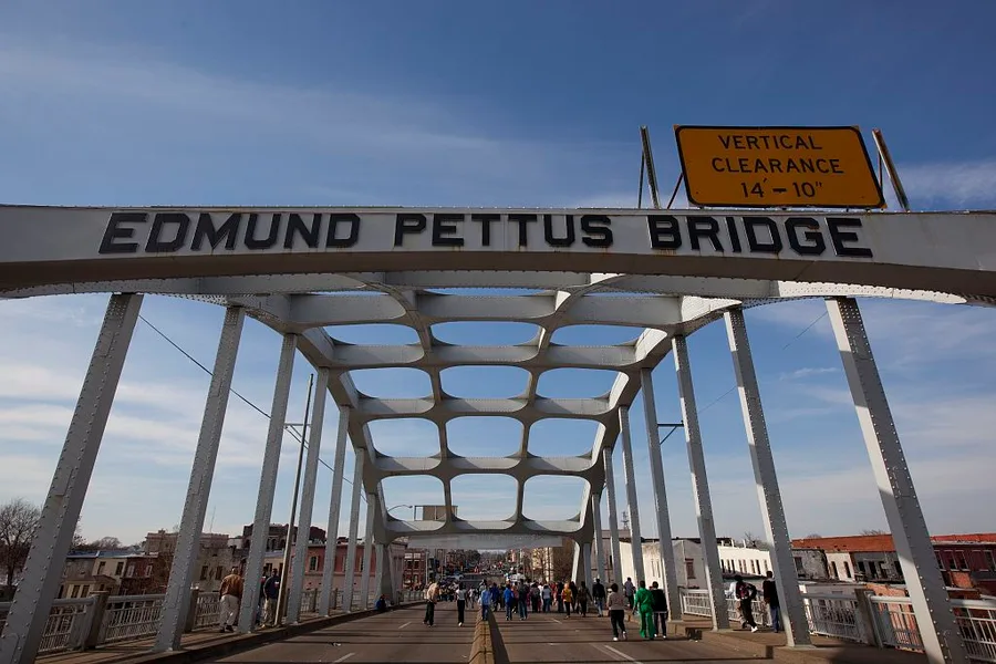 Edmund Pettus Bridge and Selma-to-Montgomery National Historic Trail, photograph, 2010