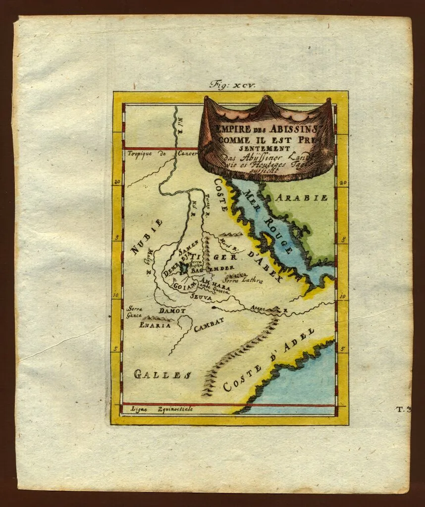 Ethiopian Empire (Solomonic Dynasty) — Map of the Abyssinian empire, 1719