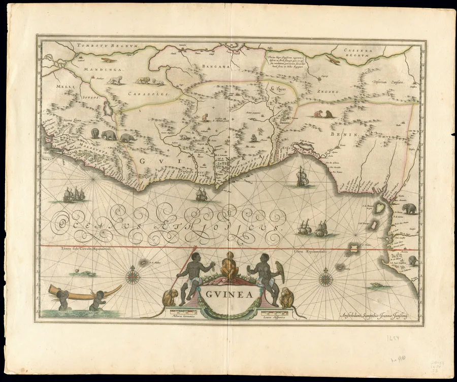 West African Kingdoms Era — Africa West 1654, Jan Janssonius (4268580-recto)